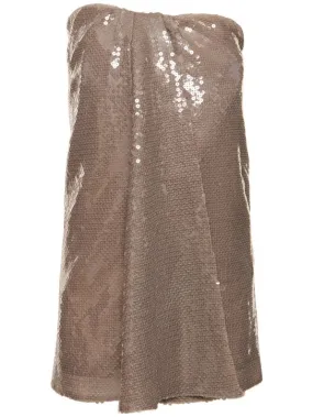 16arlington   Mirai sequined strapless mini dress 