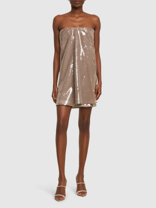 16arlington   Mirai sequined strapless mini dress 