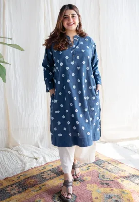 Arpita Bandhani Cotton Jhabba Kali Kurta