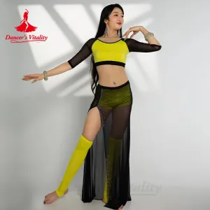 Belly Dance Costume Suit for Women Customzied Modal Sleeveless Top tassel Skirt 2pcs Oriental Dance Clothes Bellydance Outfit