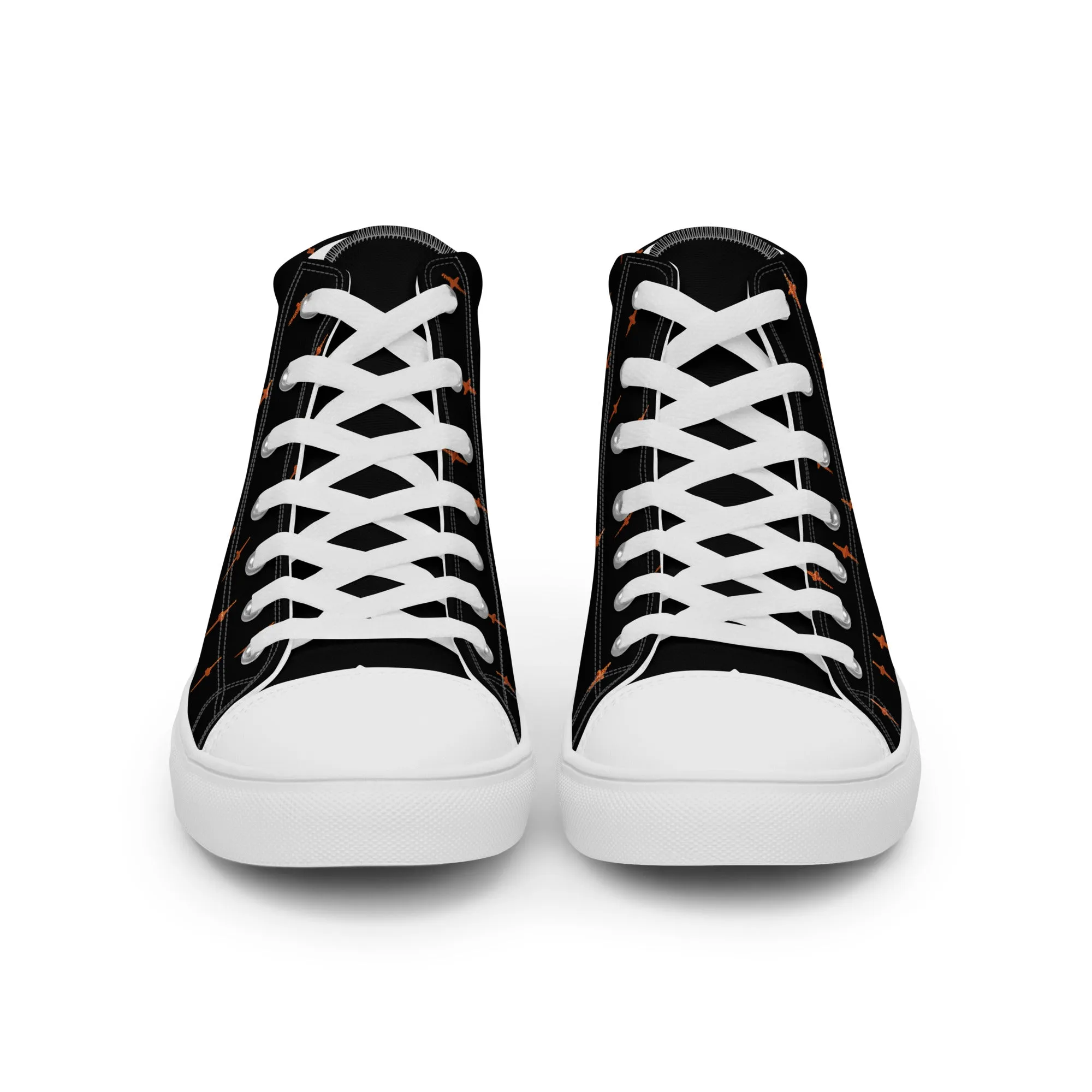 Boo Women’s High Top Shoes - Cute Ghost Vegan Sneakers - Comfortable Goth Trainers - Witchy Grunge Accessories