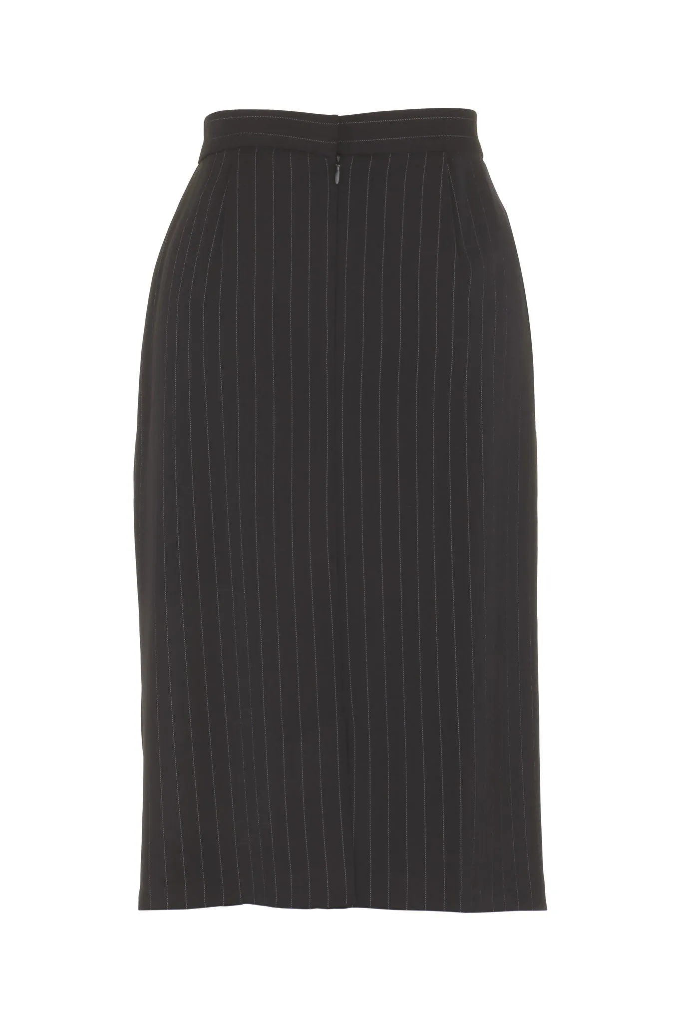 Busy Clothing Womens Black Stripe Pencil Skirt