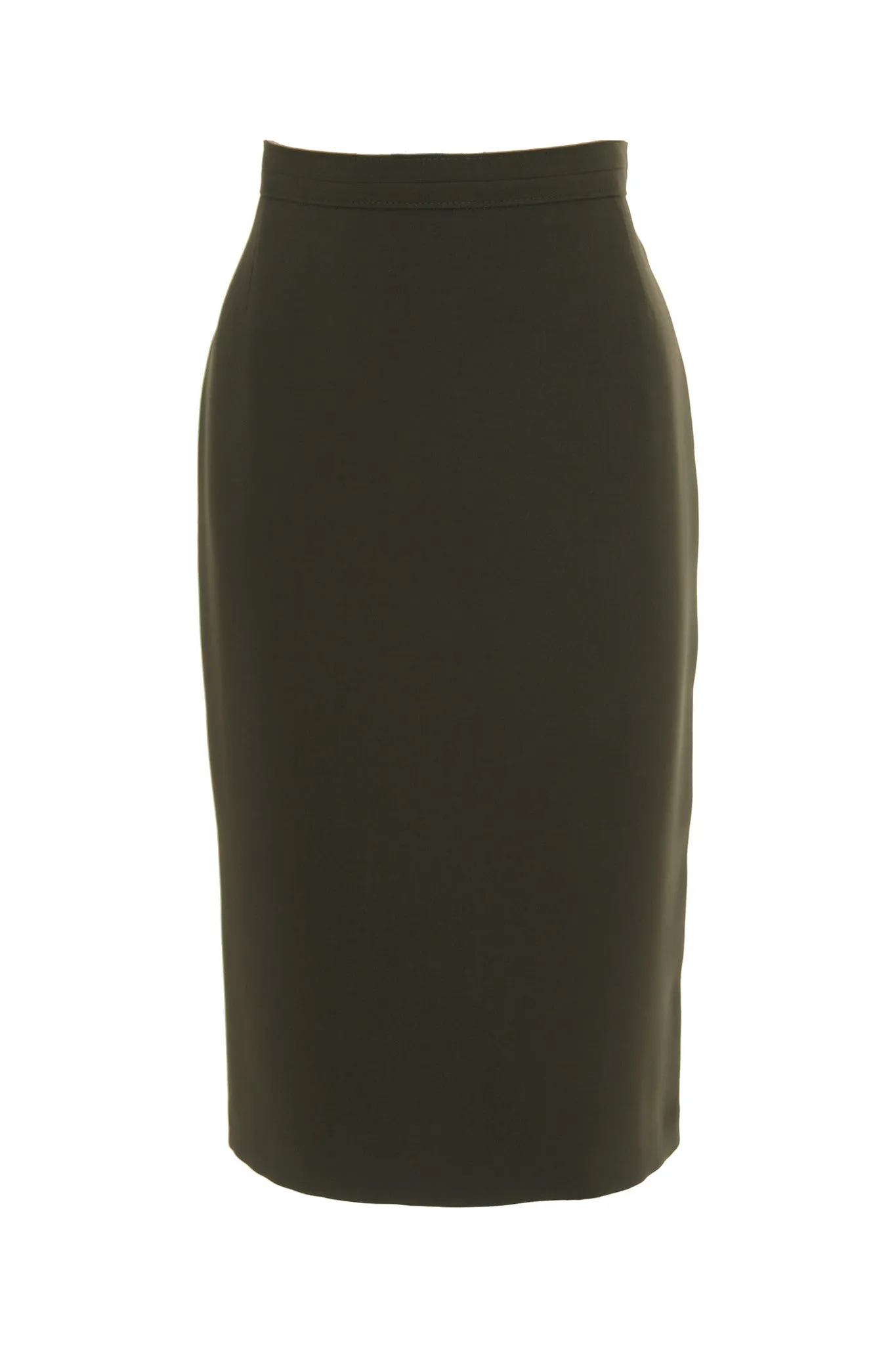 Busy Clothing Womens Olive Green Pencil Skirt