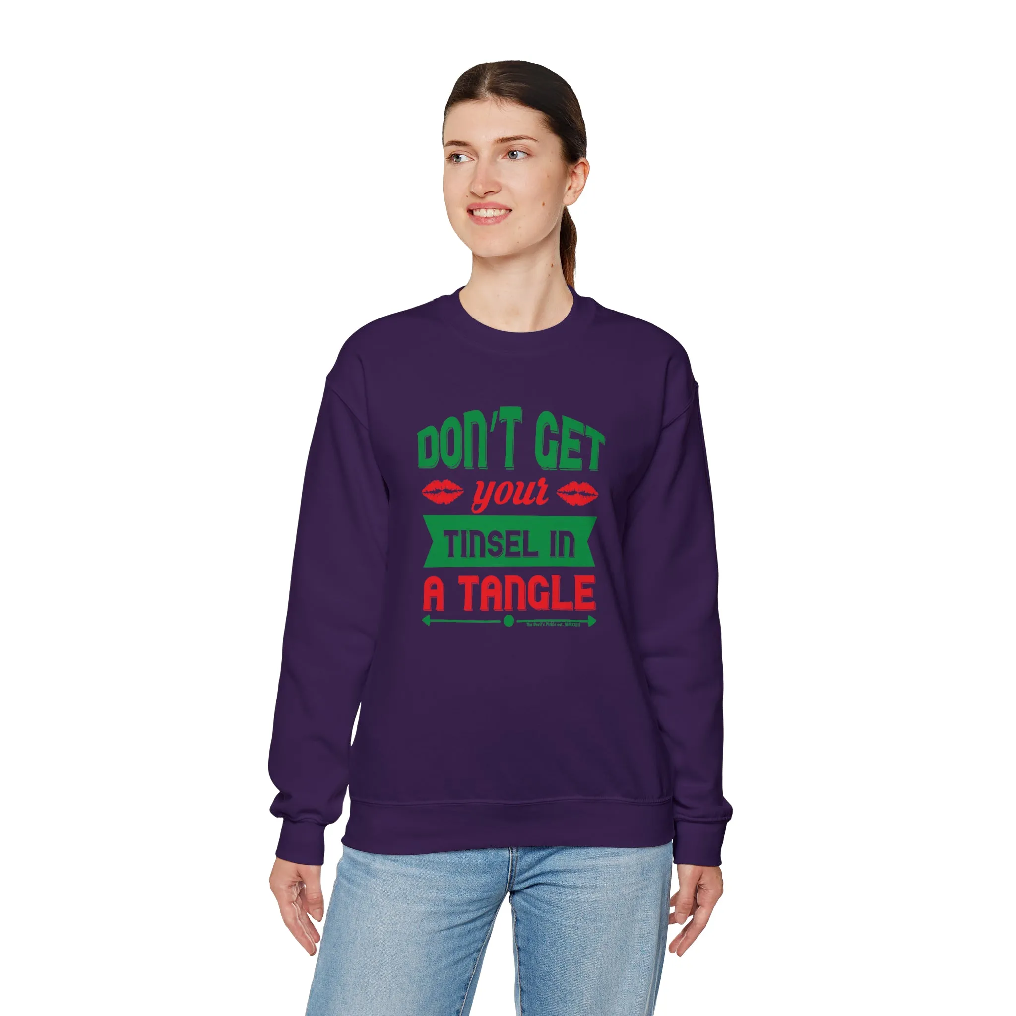 Don't Get Your Tinsel In A Tangle Crewneck Sweatshirt