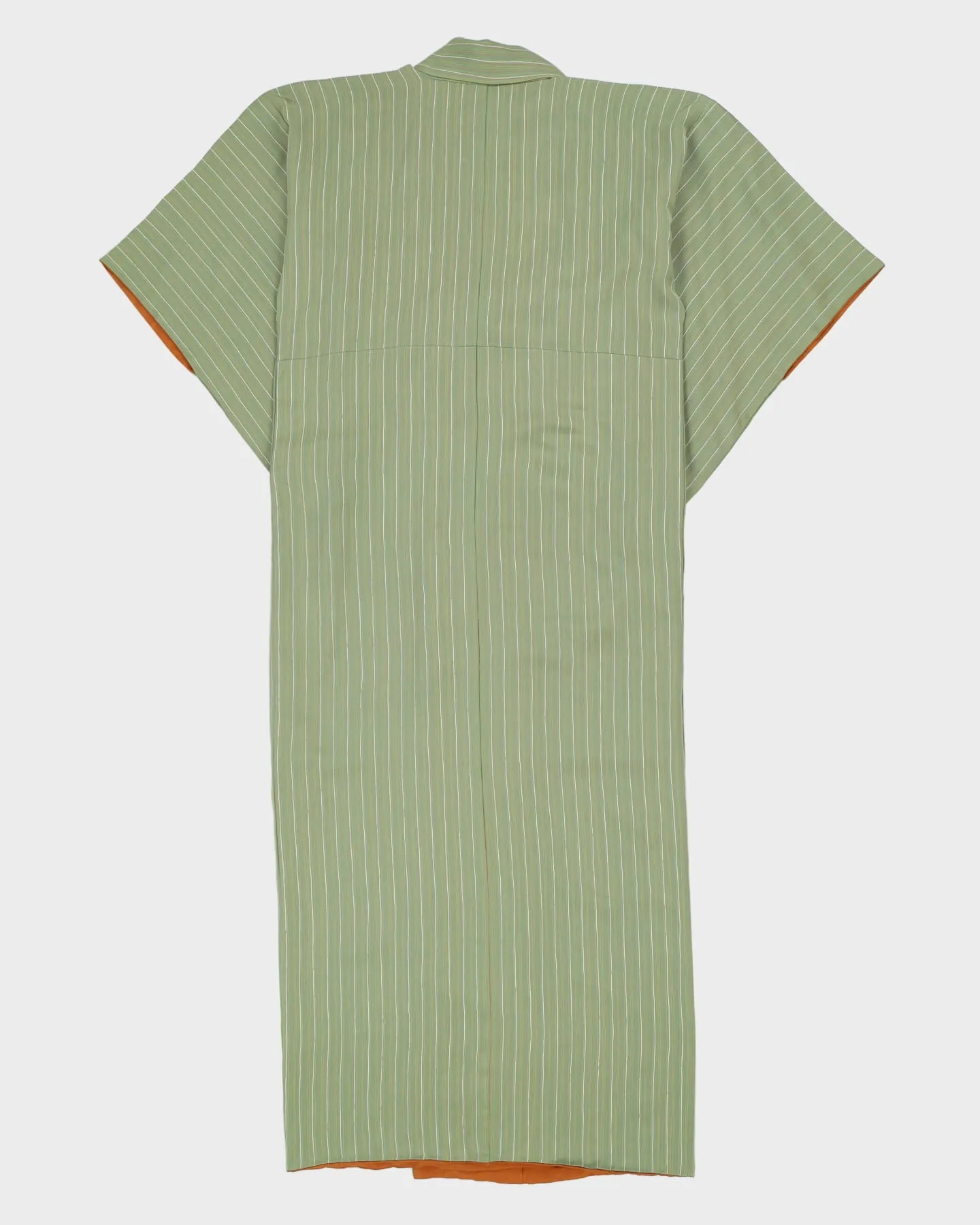 Green Striped Kimono - M