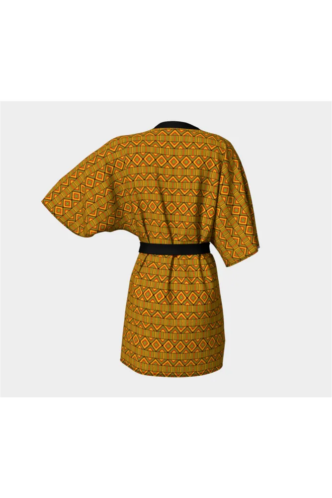 Kente Print Kimono Robe