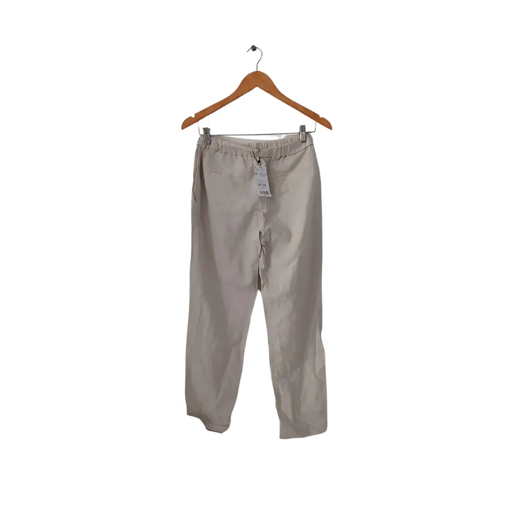 Mango Beige Linen Pants | Brand New |