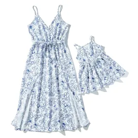 Matching Family Outfit - Floral Wrap Dresses for Mums and Daughters