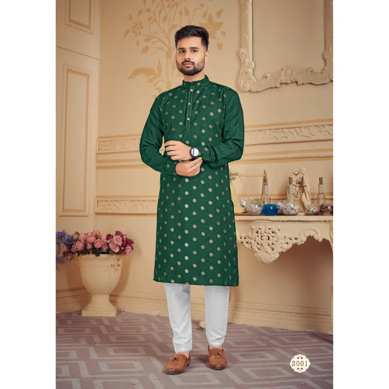 Men's Traditional Pure Cotton Kurta with Pajama set