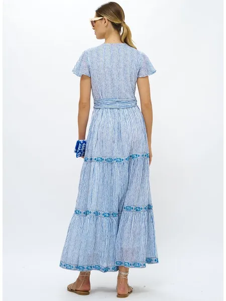 Oliphant V-Neck Maxi - Sorrento Blue