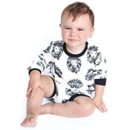 Organic Child & Baby Shorts | Aztec Lion Bummies