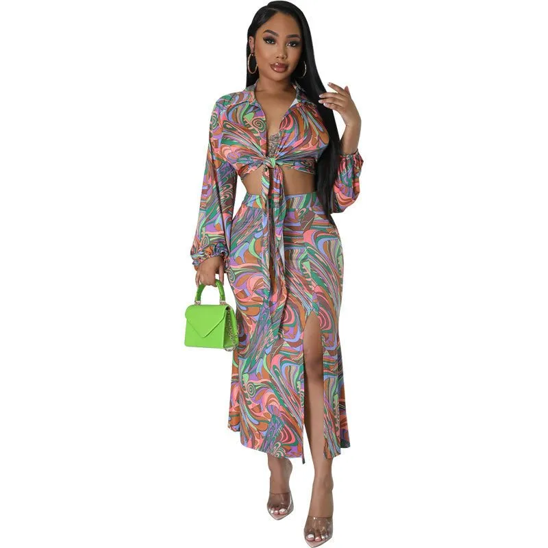 Outfit Skirt Spring Casual Two Piece Suit Women Clothing