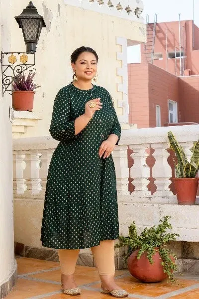 Plus Size Green Kurti UK Next Day