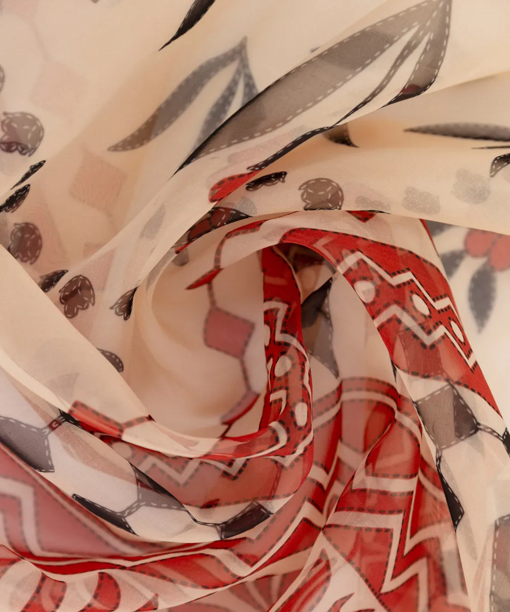 Printed Organza Dupatta