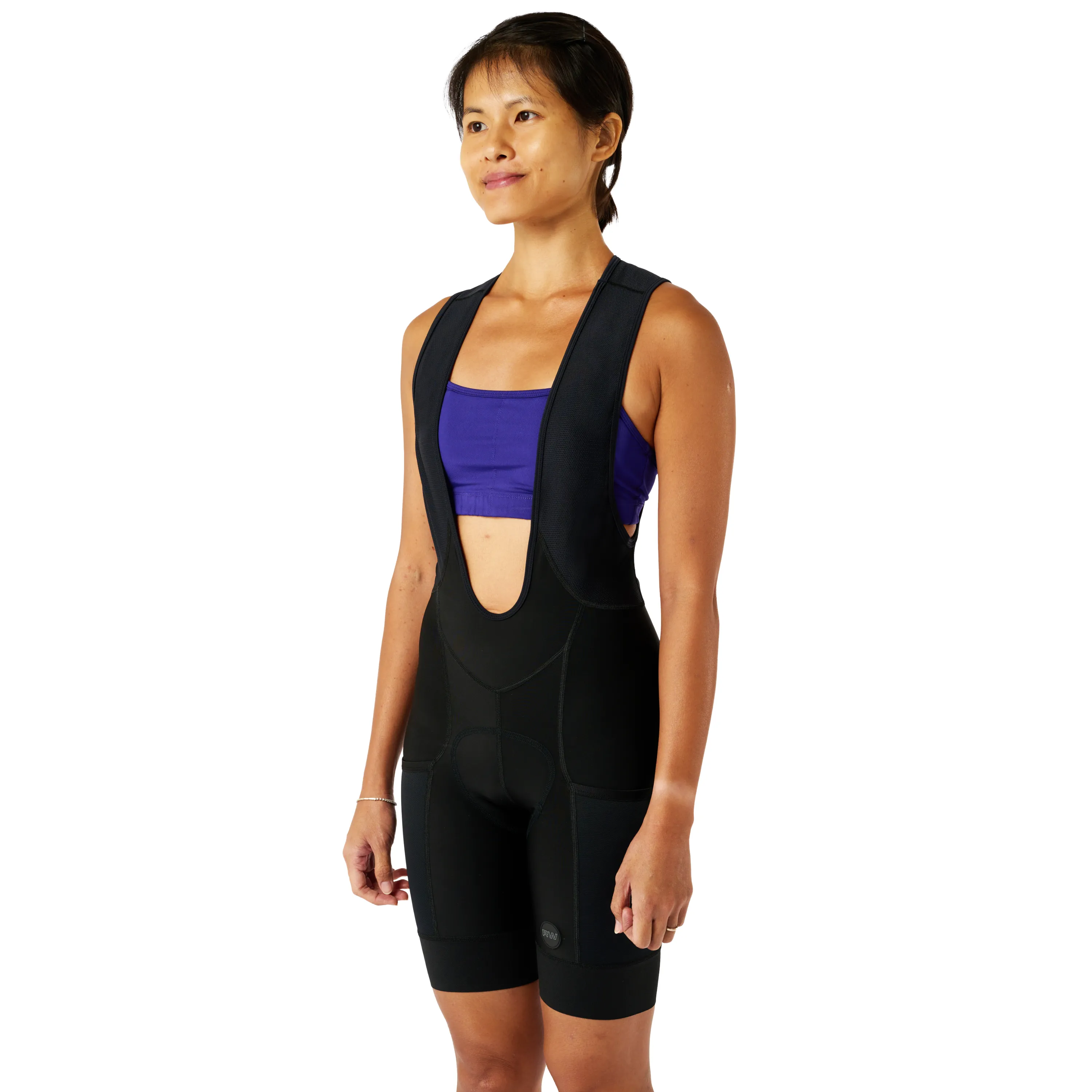 The Cargo Bib Short (Women's) with Pockets