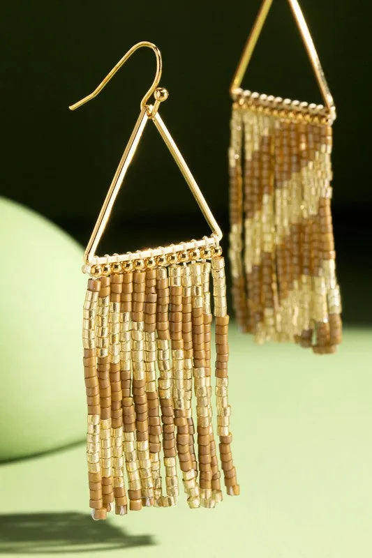 Triangle Fringe Earring