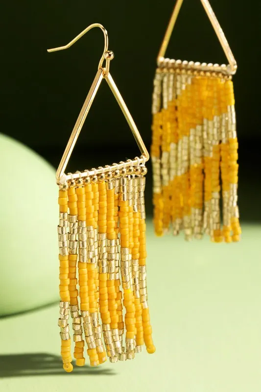 Triangle Fringe Earring