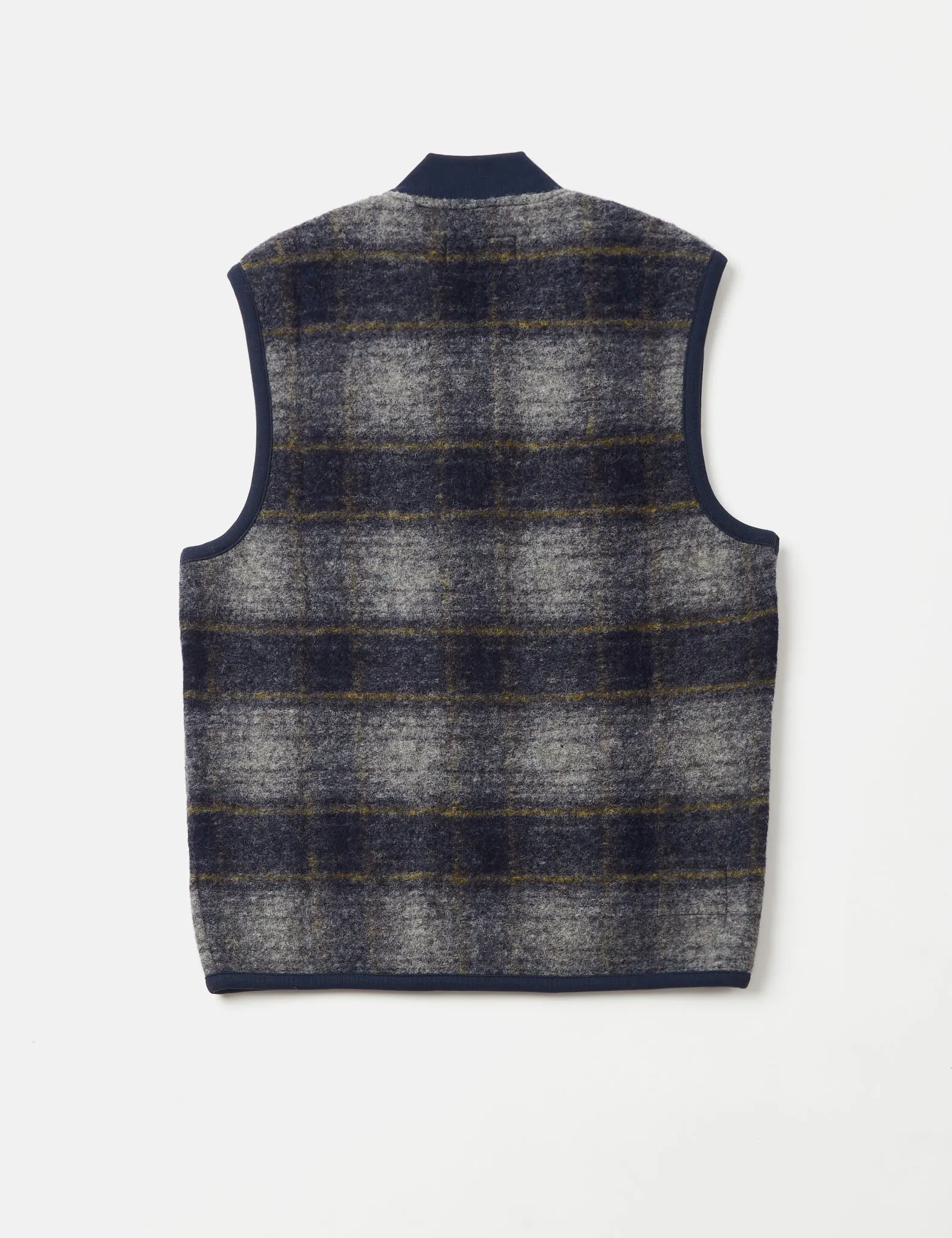 Universal Works Zip Waistcoat - Navy Blue